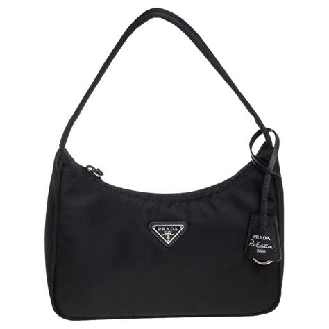 prada baguette tessuto nylon bag|designer Prada baguette bag.